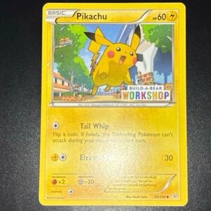 Pikachu 20/108 common build-a-bear workshop Stamped promo art non-HoloFoil 2014